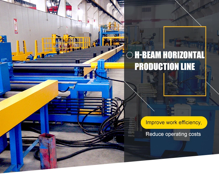 Horizontal Vertical H Beam Submerged Arc Welding Assembly Welding Steel Structure Production Line